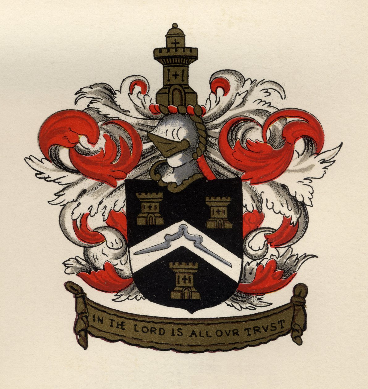 Wapens van de Vrijmetselaars van de Gateshead Chapter, 1671, uit The History of Freemasonry, volume II, uitgegeven door Thomas C. Jack, Londen, 1883 door English School