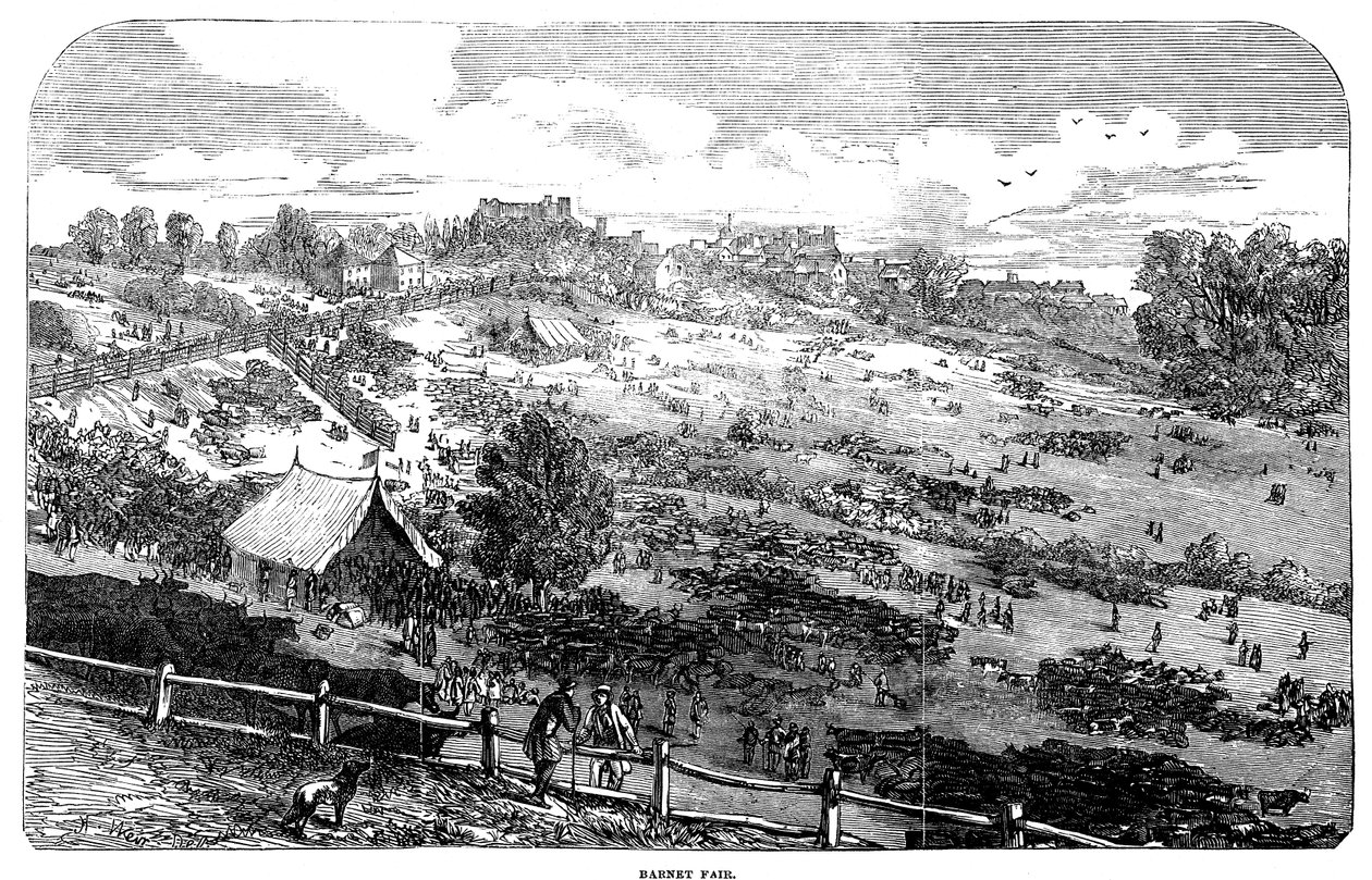 Barnet Fair, 1849 door English School
