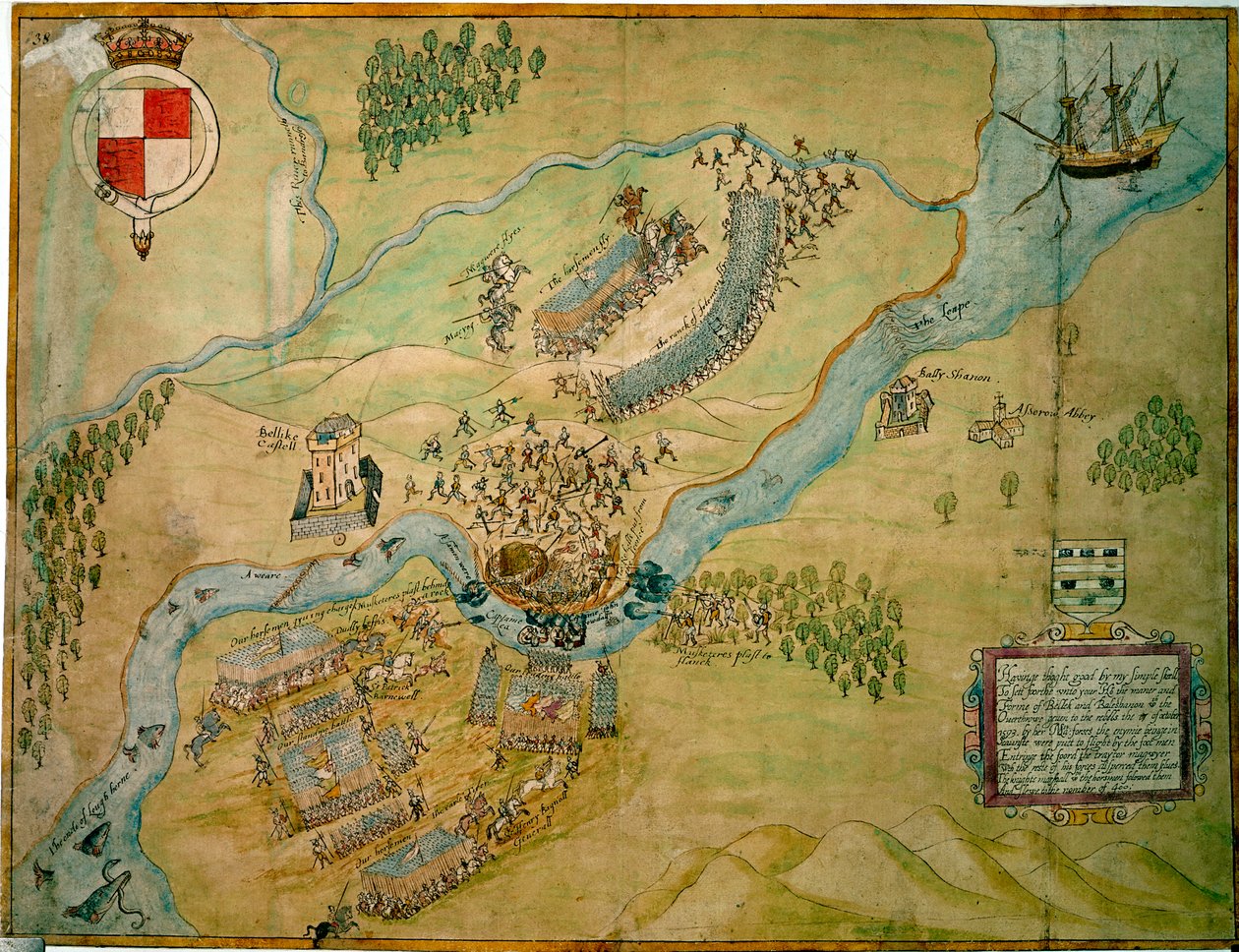 Slag bij de Erne Ford in 1593 door English School