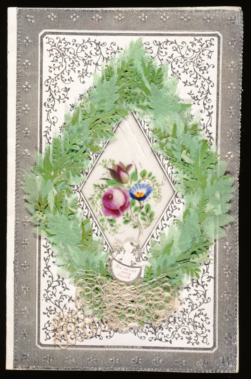 Wees de mijne, alleen de mijne, Valentijnskaart, ca. 1830 door English School