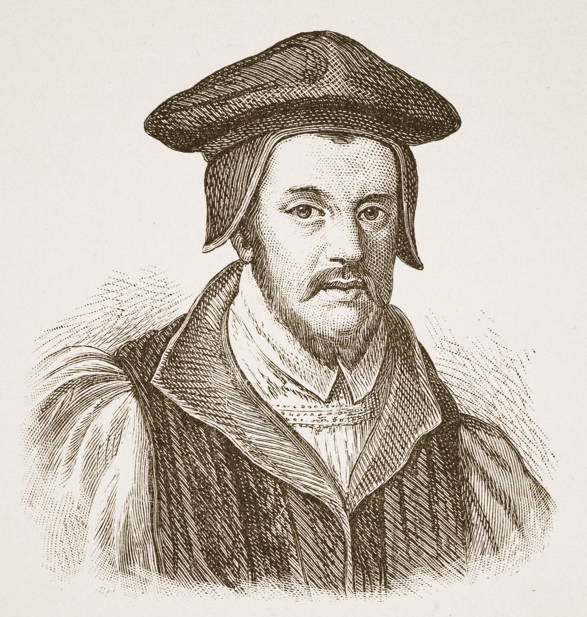 Bisschop Jewel, illustratie uit De Kerk van Engeland: Een Geschiedenis voor het Volk door H.D.M. Spence-Jones door English School