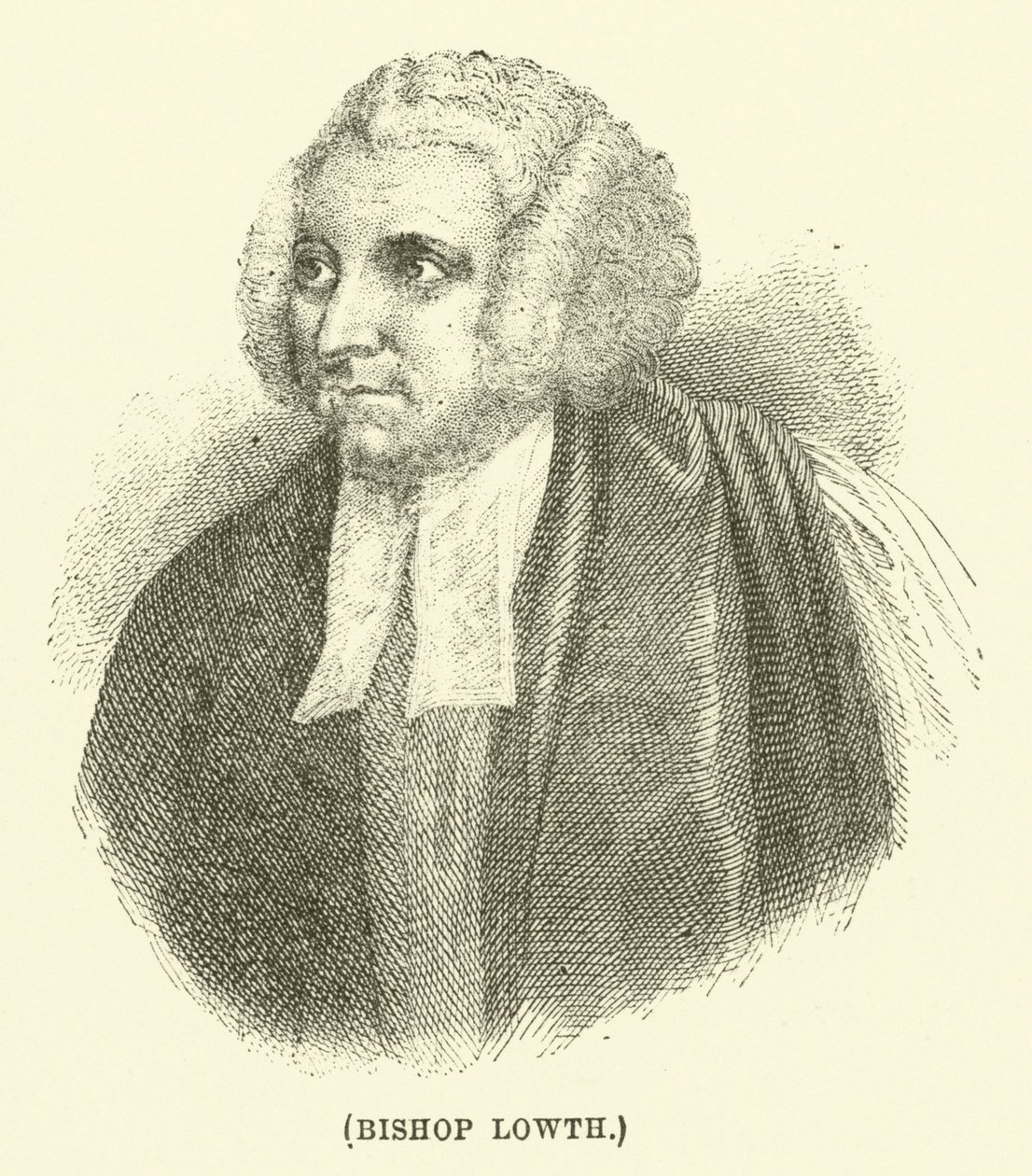 Bisschop Lowth (gravure) door English School