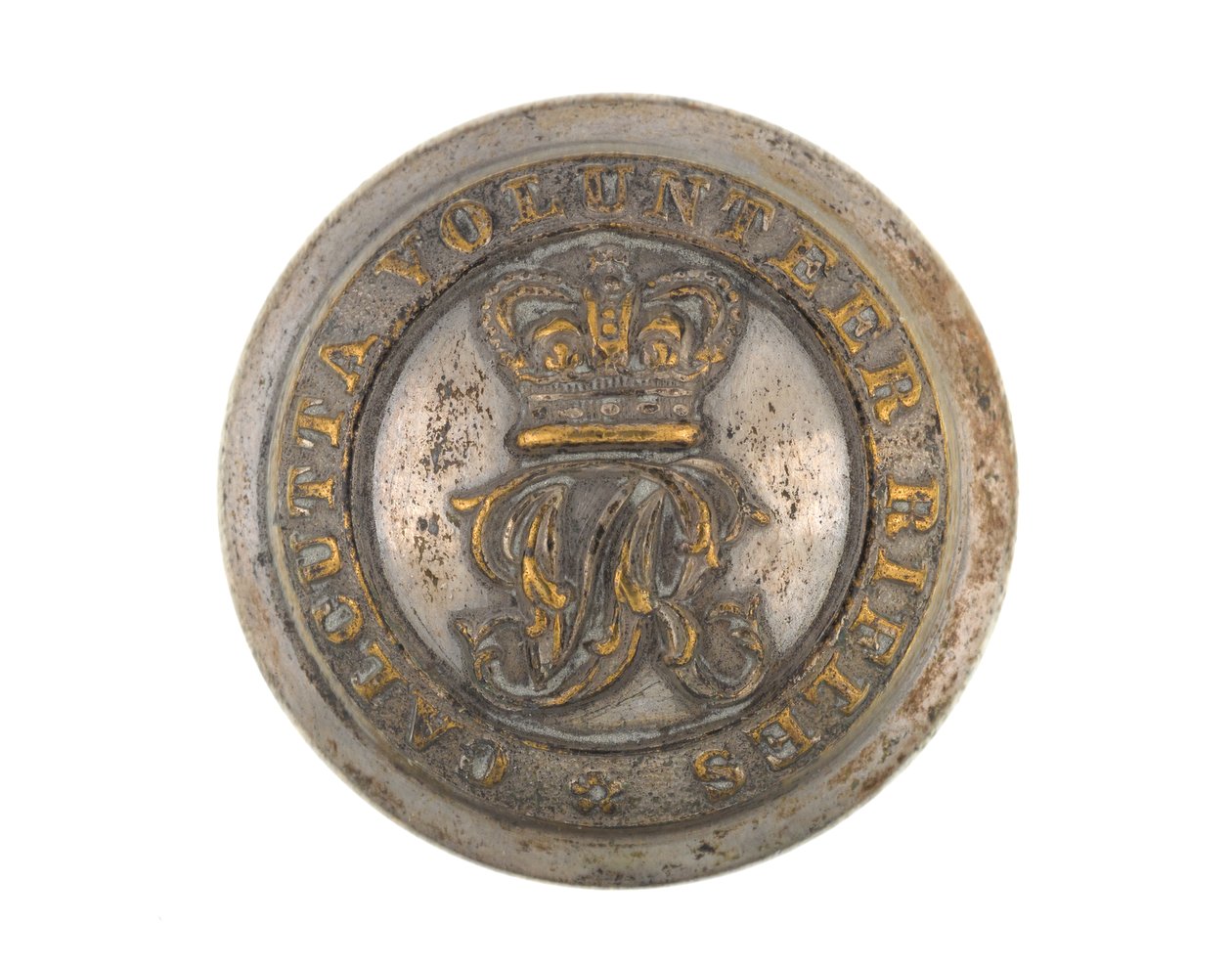 Knop, Calcutta Vrijwillige Schutters, voor 1901 door English School