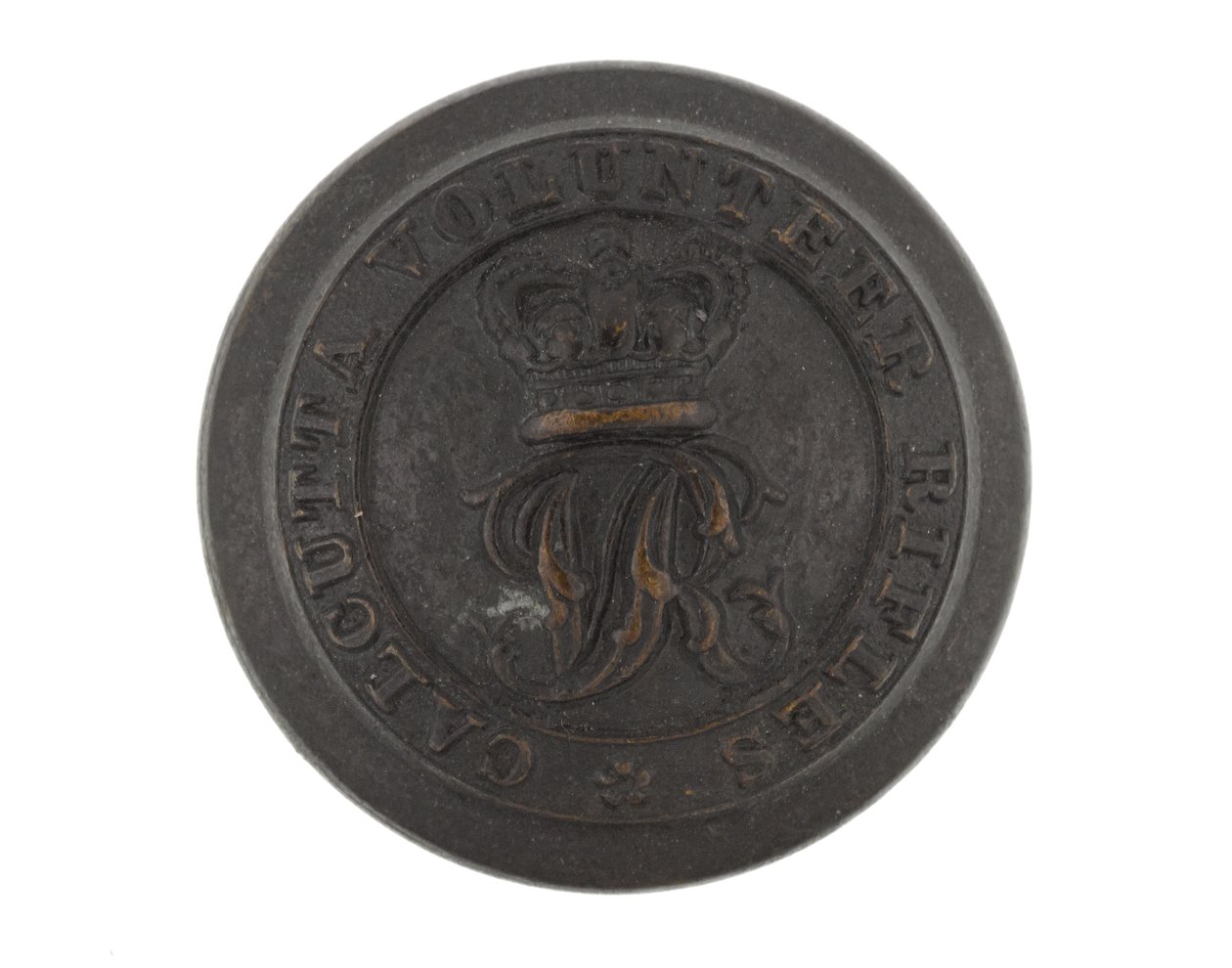 Knop, Calcutta Vrijwillige Schutters, voor 1901 door English School