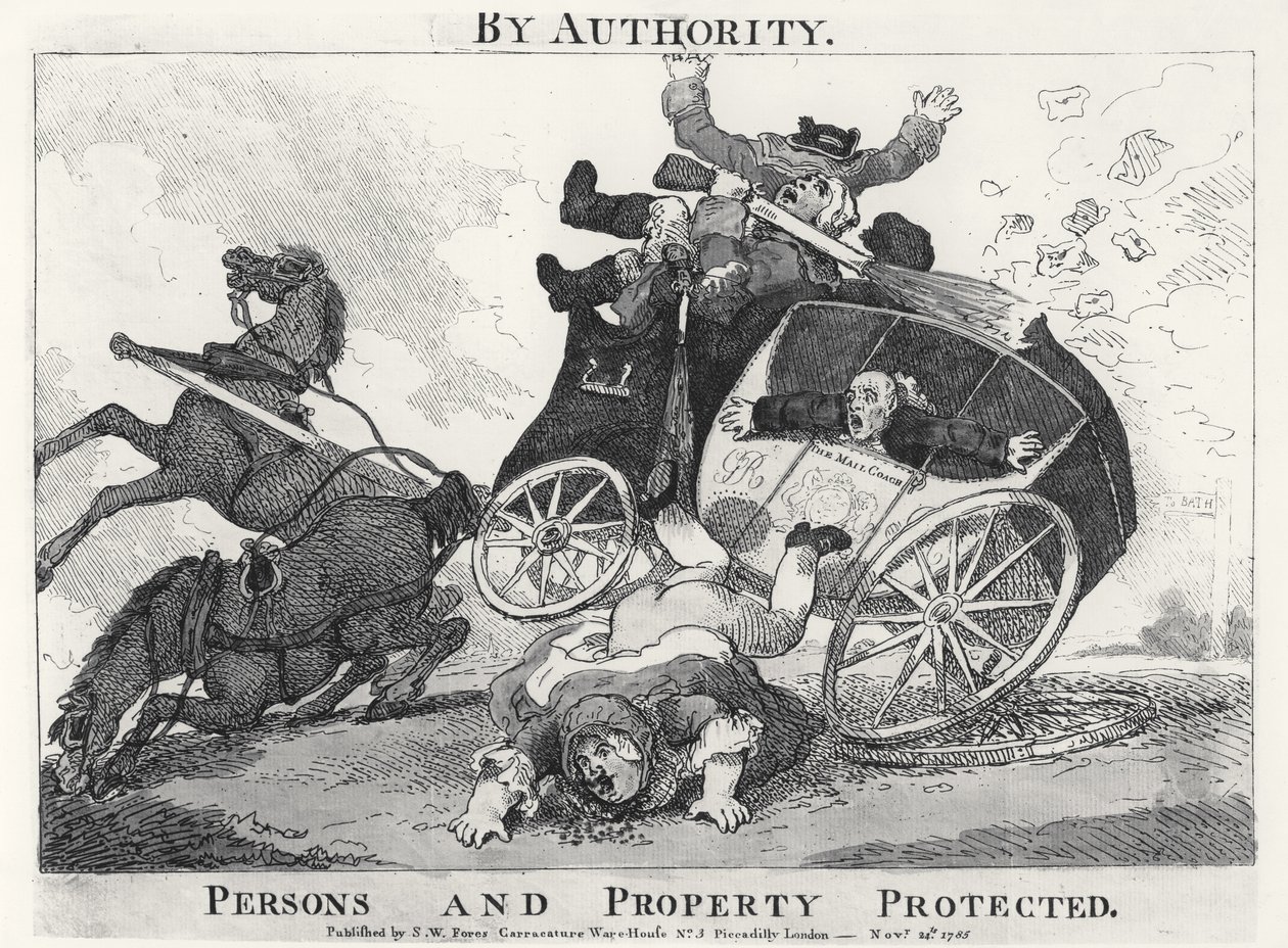 By Authority. Persons and Property Protected, uitgegeven door S.W. Fores, 1785 door English School
