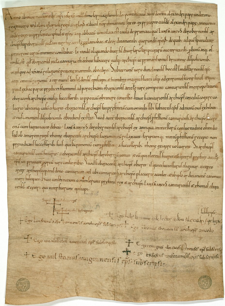 Accoord van Winchester, 1072 door English School