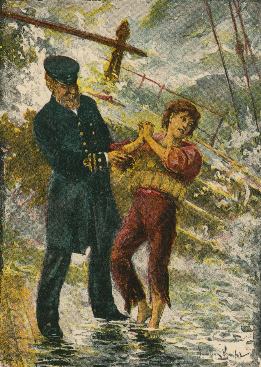 Kapitein Strachan (kleurenlitho) door English School