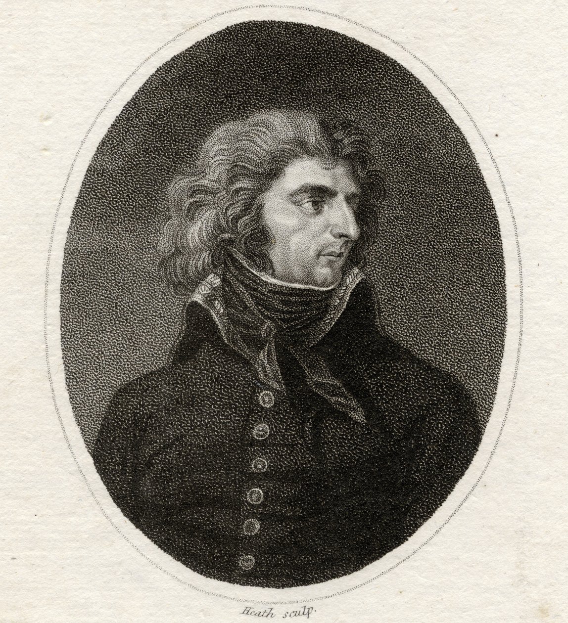 Charles XIV (1783-1844) Koning van Zweden en Noorwegen (1818-44) gegraveerd door Heath, uit 
