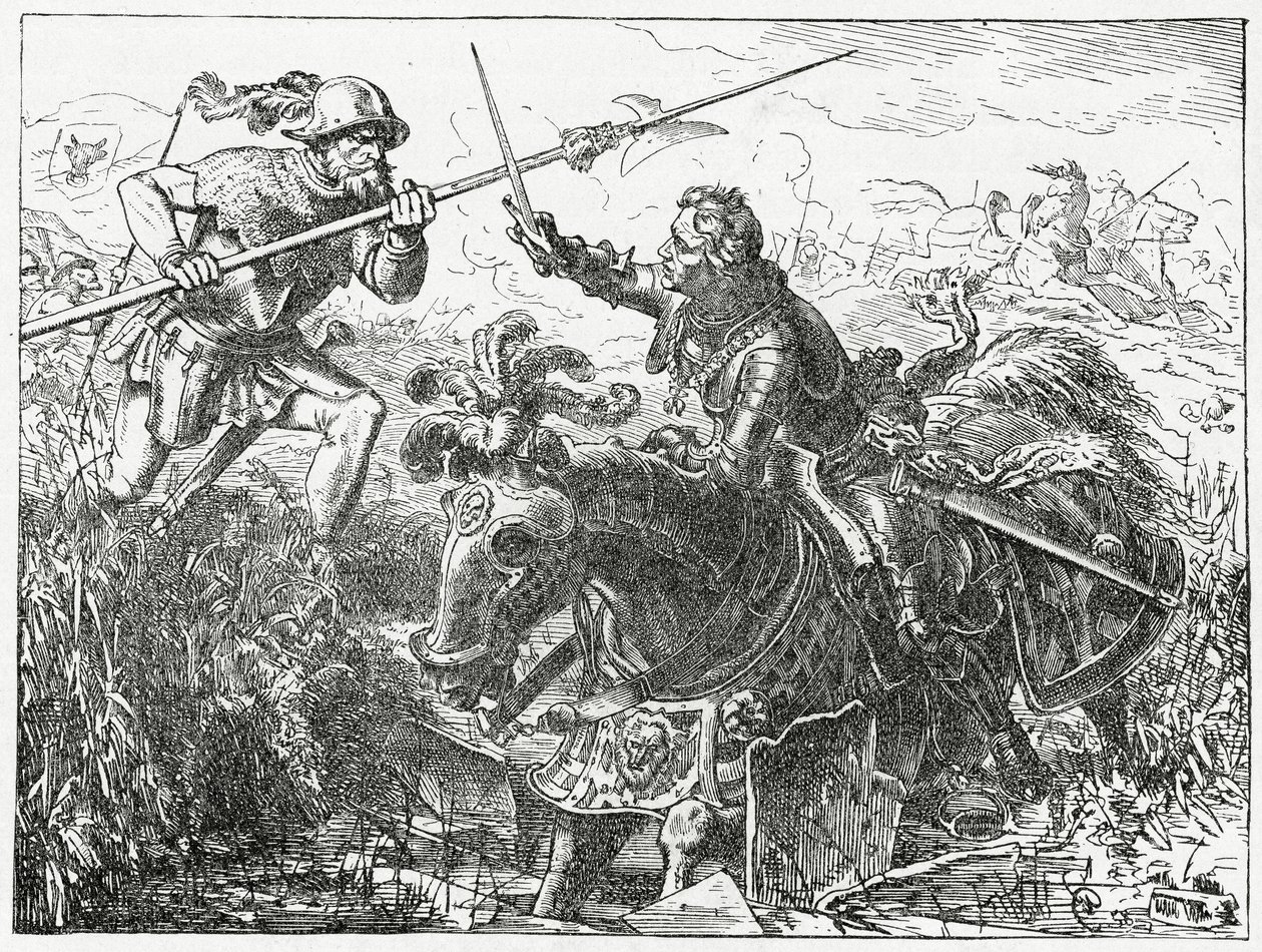 Karel de Stoute, Hertog van Bourgondië, bij de Slag om Nancy, 5 januari 1477, 1882 door English School