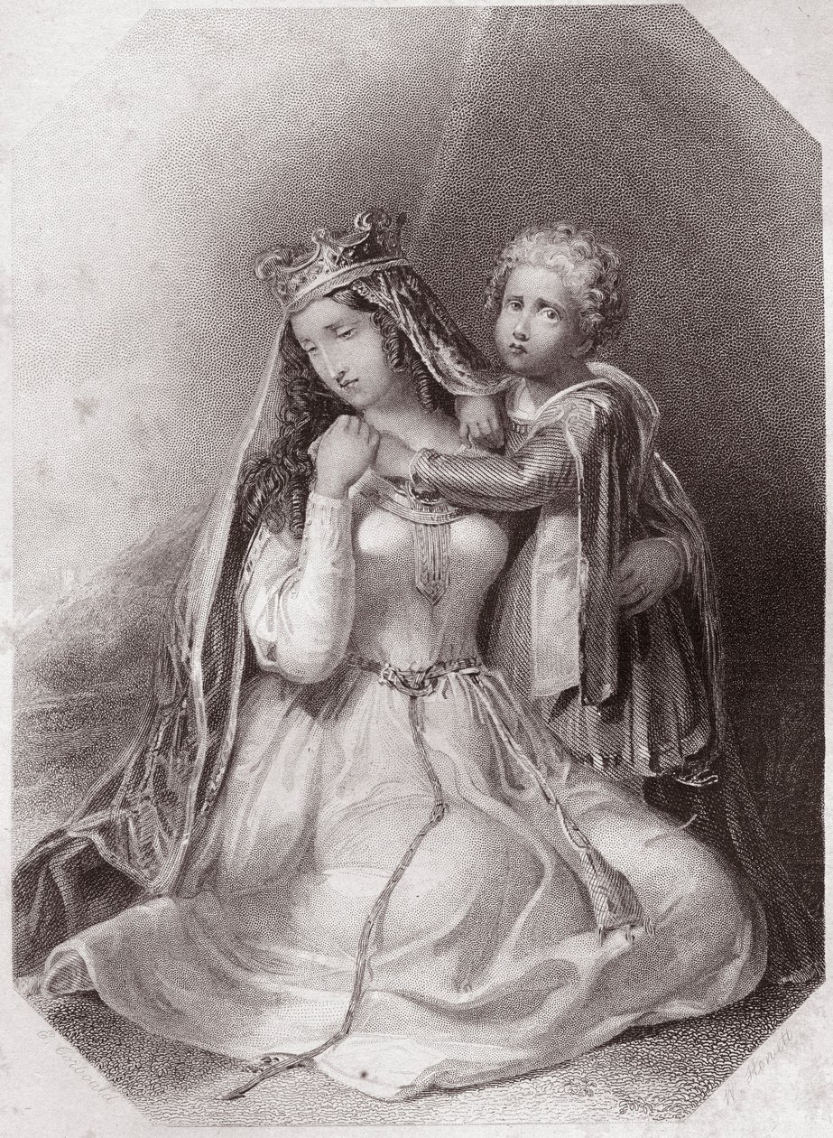 Constance van Bretagne, weduwe van Geoffroy Plantagenet (Het leven en de dood van koning Jan) Lady Constance weduwe van Geoffrey II, hertog van Bretagne (Het leven en de dood van koning Jan) in - 