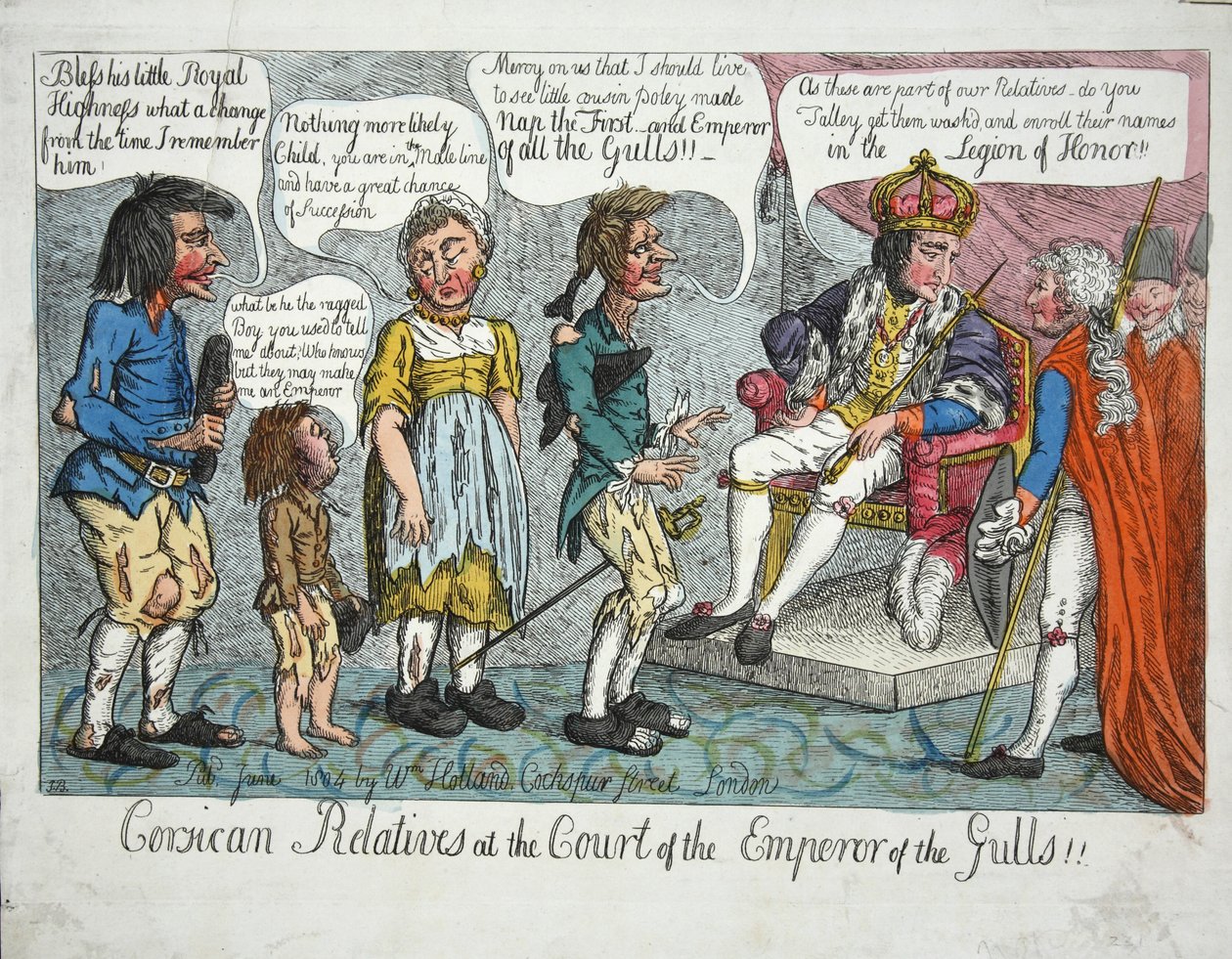 Corsicaanse familieleden aan het hof van de keizer van de meeuwen!! door English School