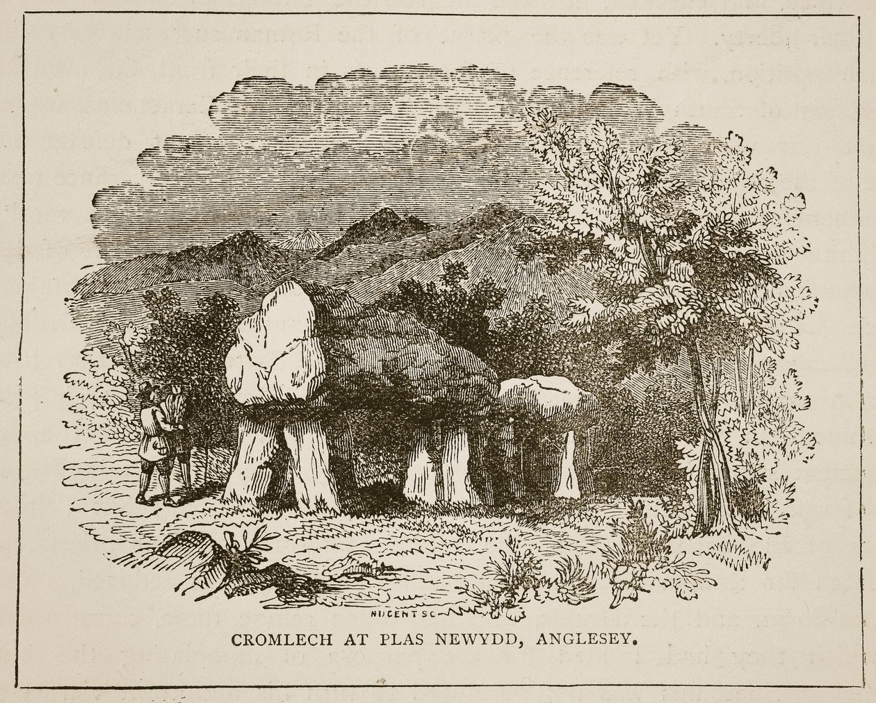 Cromlech bij Plas Newydd, Anglesey door English School