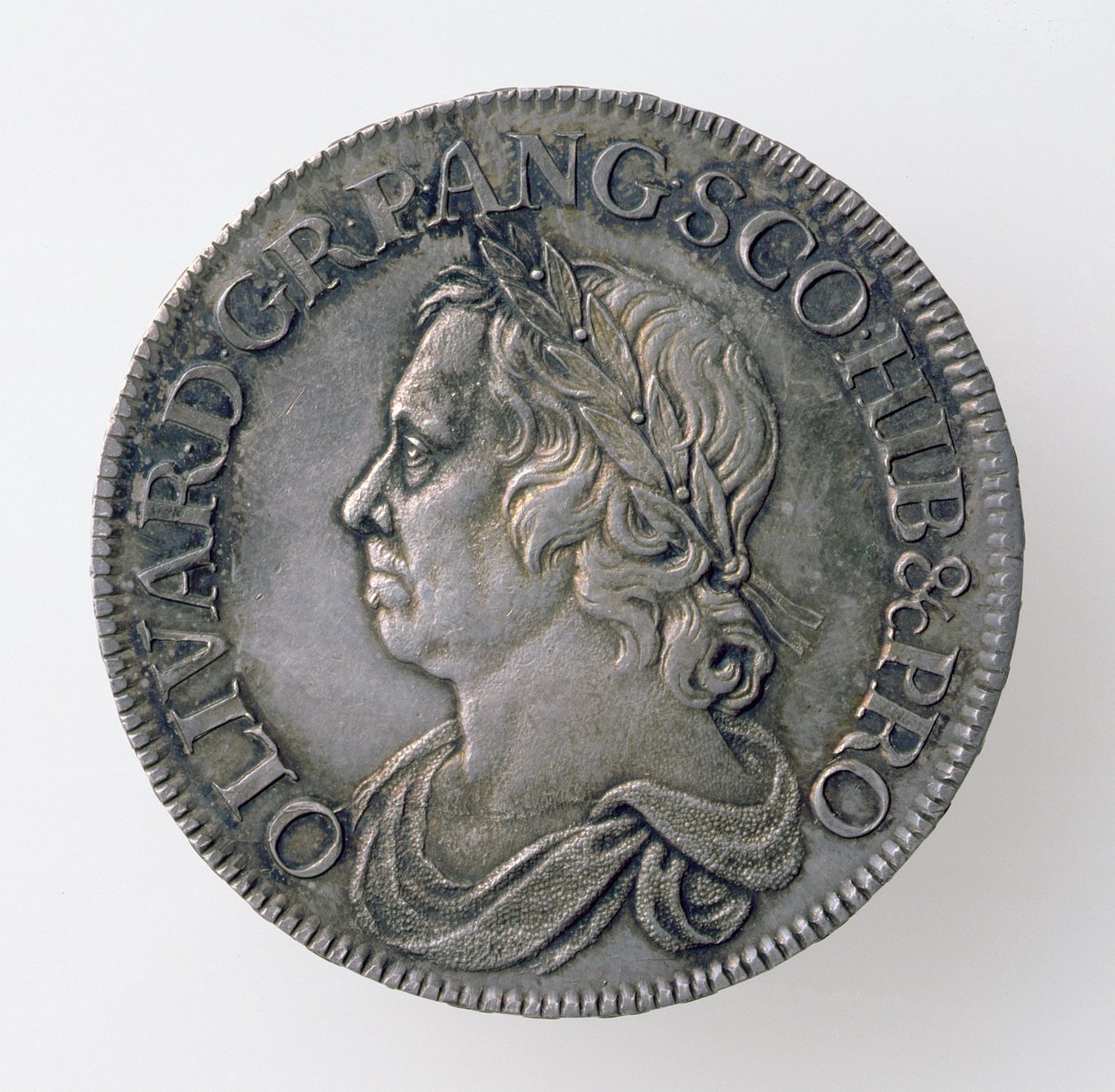 Kroon van Oliver Cromwell (1599-1658), Londen Munt, 1658 (voorzijde) door English School