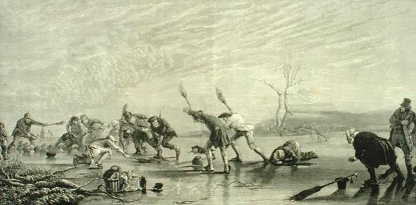 Curling in ca. 1880, uit 