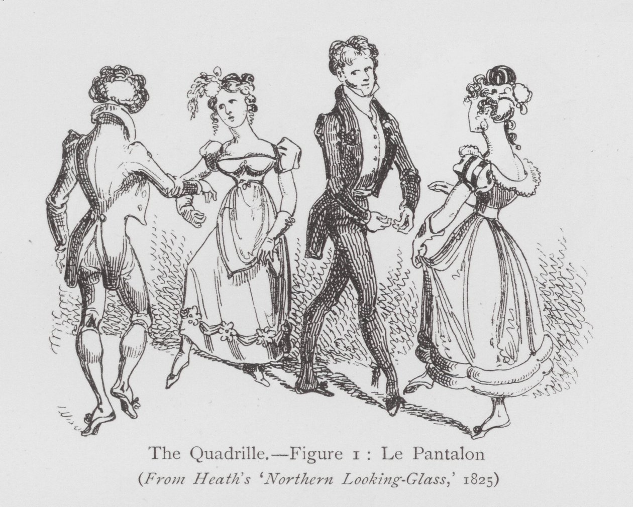 Dansen: De Quadrille, Figuur 1, Le Pantalon door English School