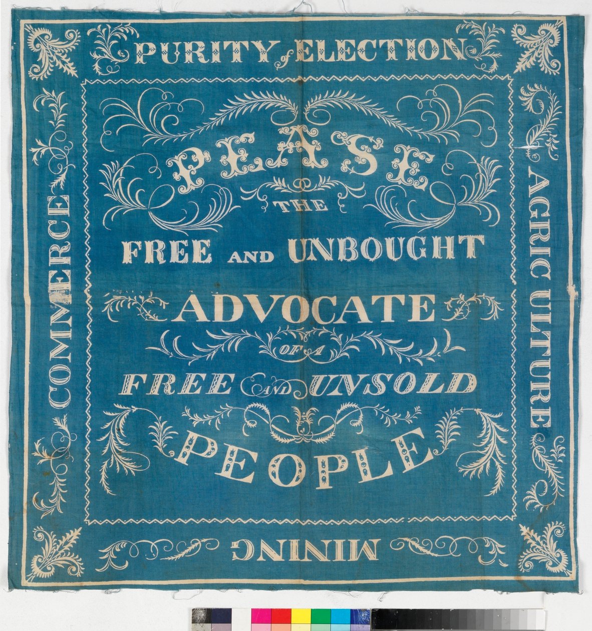 Verkiezingsbanner van Darlington voor Joseph Pease, 1832 door English School