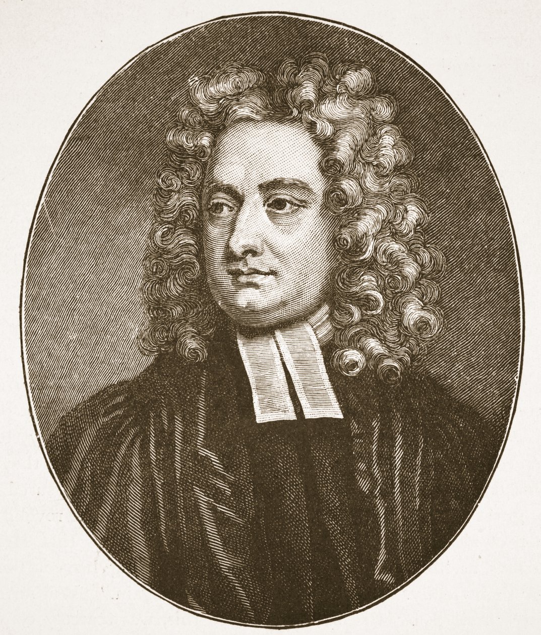 Dean Swift, illustratie uit De Kerk van Engeland: Een Geschiedenis voor het Volk door H.D.M. Spence-Jones door English School