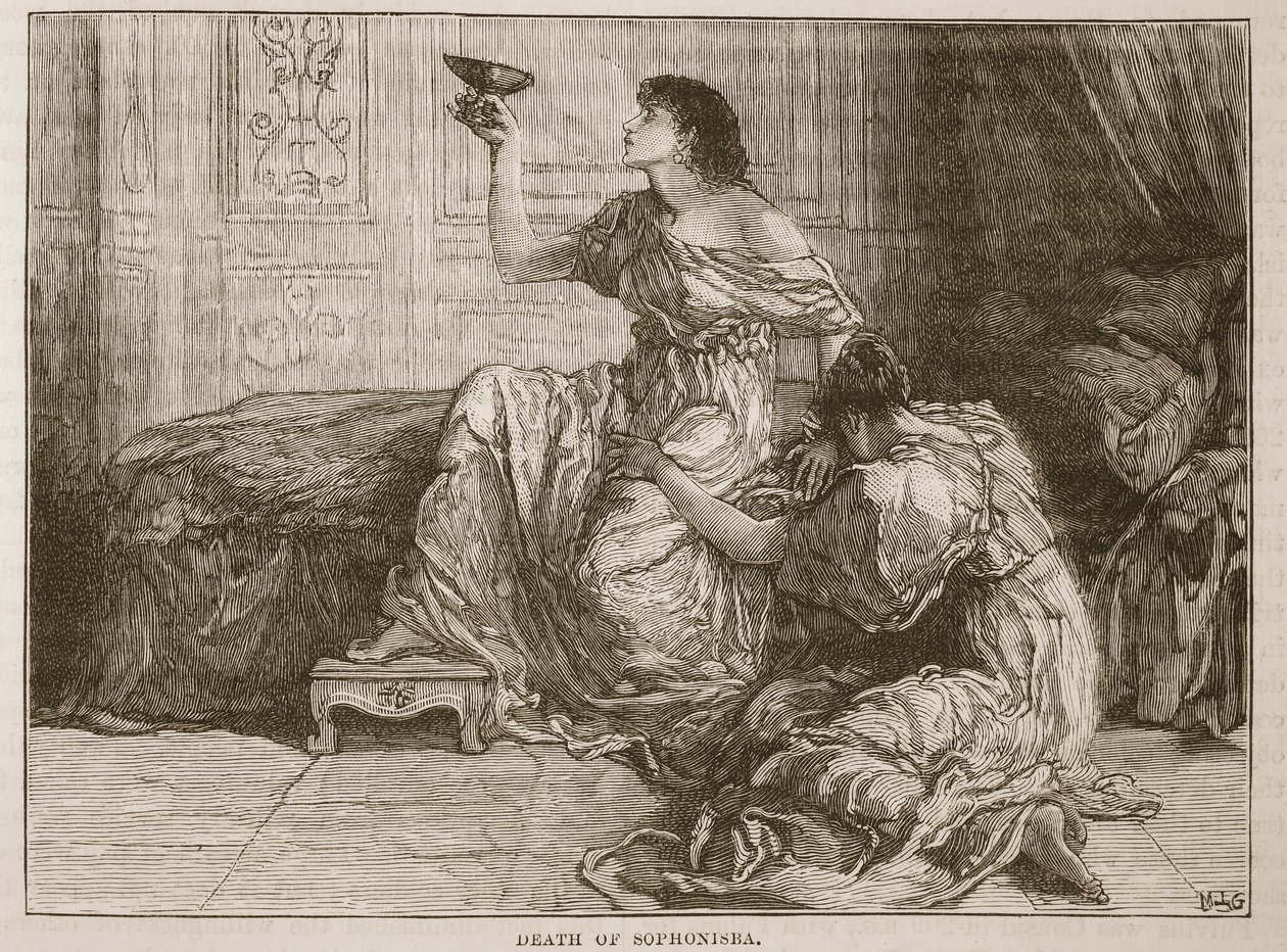 De dood van Sophonisba door English School