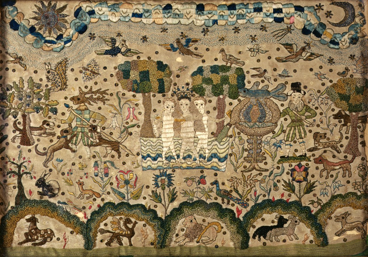 Diana en Actaeon, vermoedelijk het werk van koningin Elizabeth I door English School