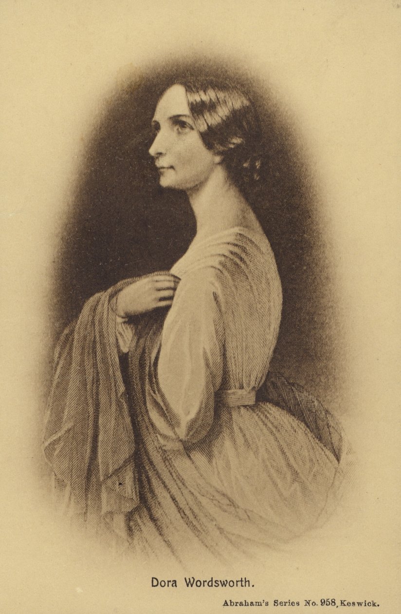 Dora Wordsworth (1804-1847), dochter van de Engelse dichter William Wordsworth (litho) door English School