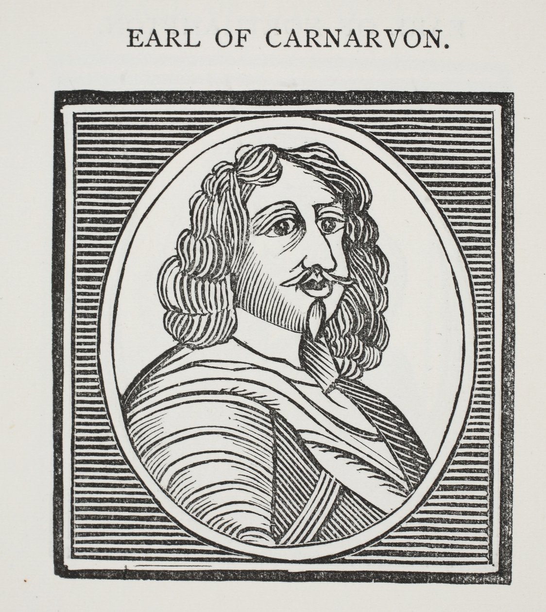 Graaf van Carnarvon, illustratie uit Chap-books van de achttiende eeuw door John Ashton, uitgegeven 1882 door English School