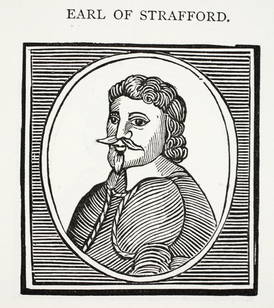 Graaf van Strafford, illustratie uit Chap-books van de achttiende eeuw door John Ashton, uitgegeven 1882 door English School