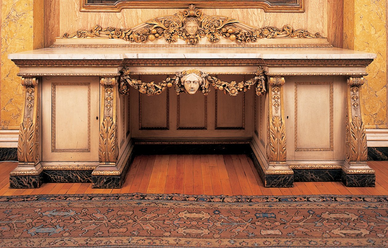 Vroeg Victoriaans voetstuk dressoir door English School