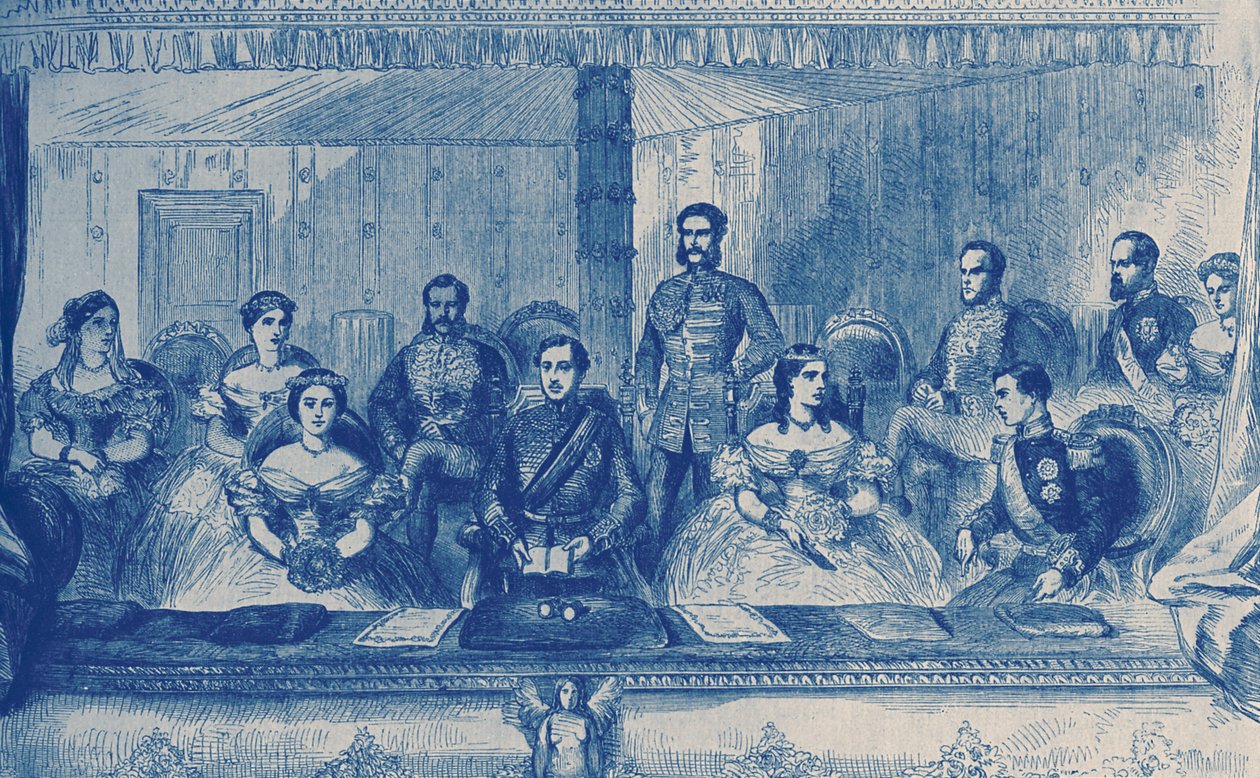 Edward VII en Koningin Alexandra van Engeland bij de Opera in Londen door English School