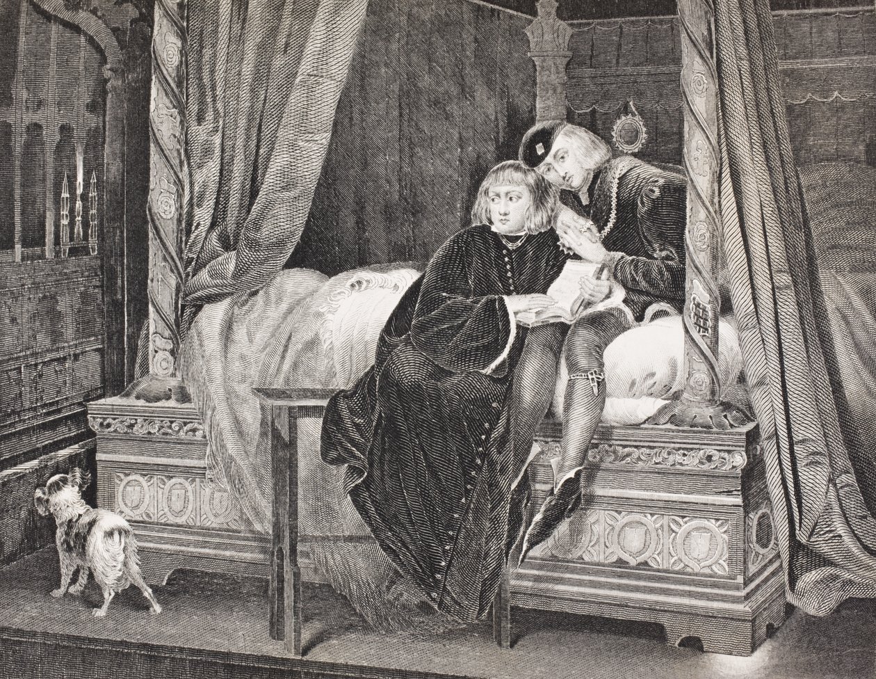 Edward V en Richard, Hertog van York in de Toren, uit 