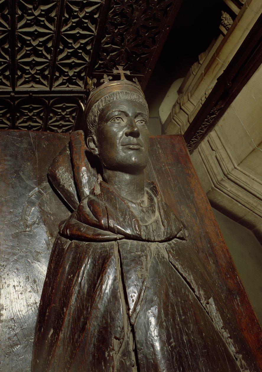 Beeld van Hendrik V (1387-1422) door English School