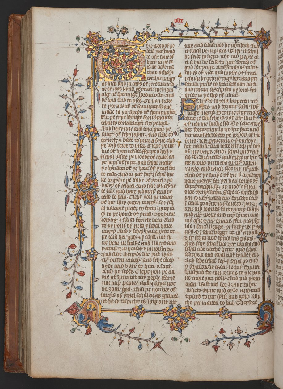 Egerton 617, Wycliffite Bijbel, vóór 1397 (perkament) door English School
