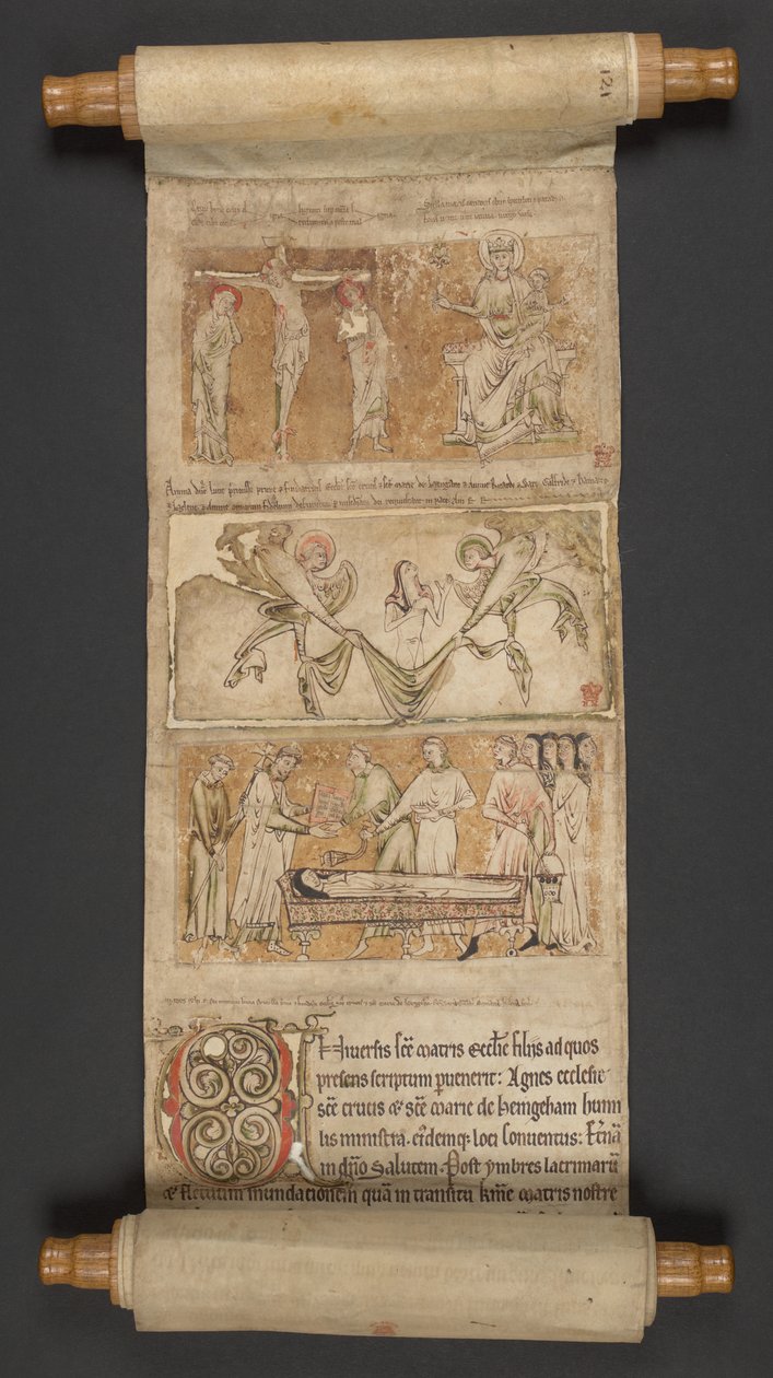 Egerton MS 2849, Membraan I, ca.1225-30 (perkament) door English School