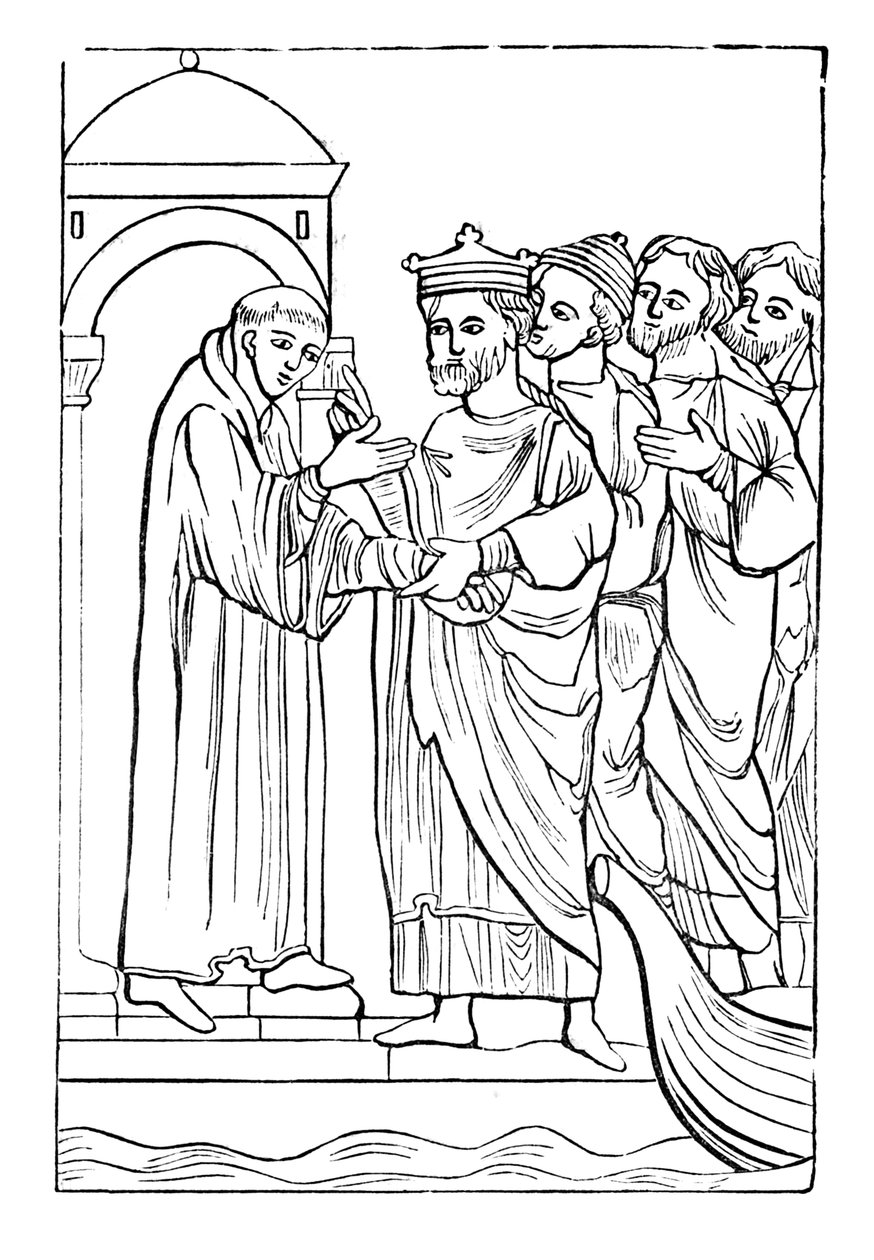 Egfrid, koning van Northumberland, uit 