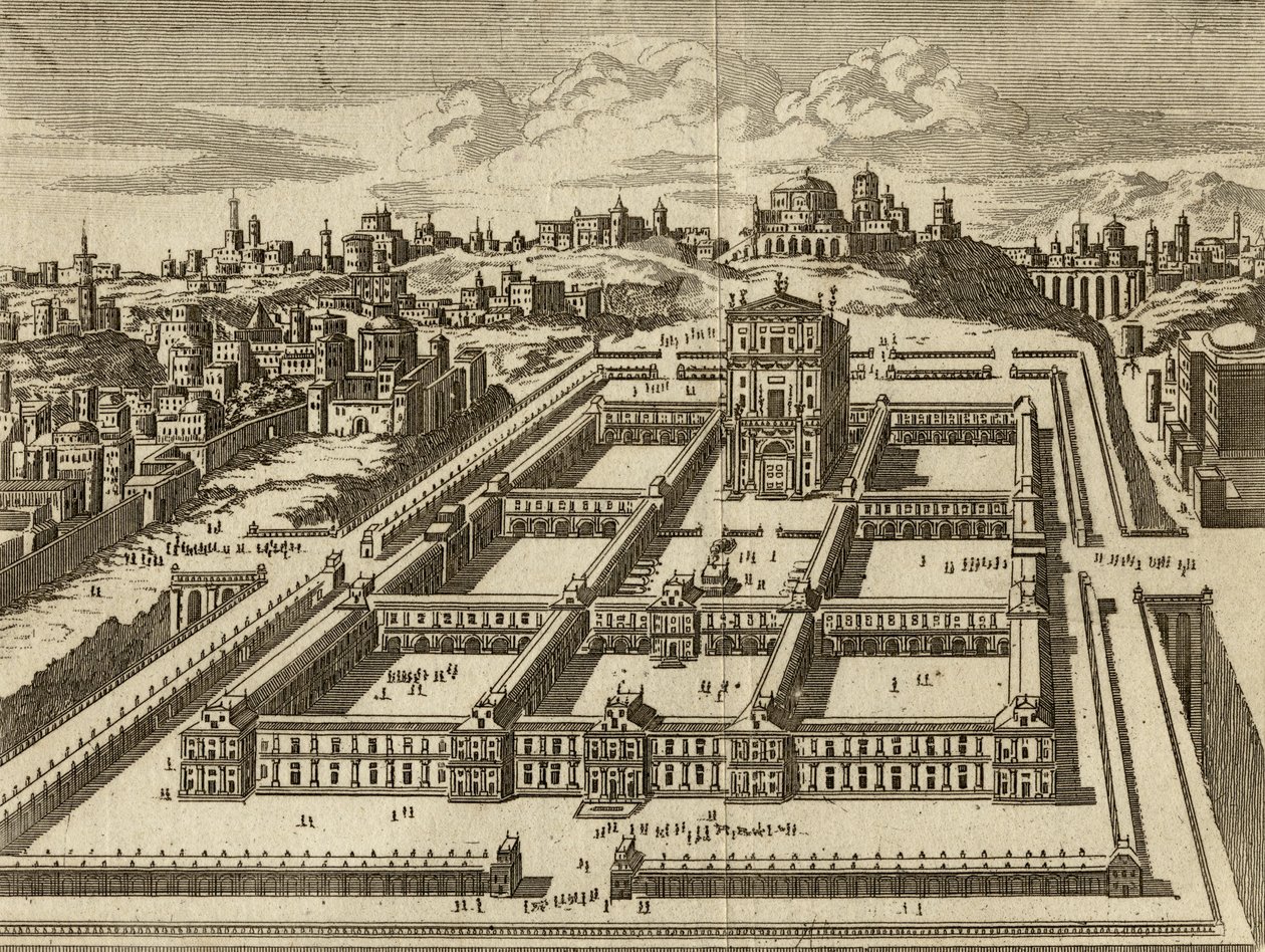 Opstand van de Tempel van Jeruzalem zoals gebouwd door Herodes door English School