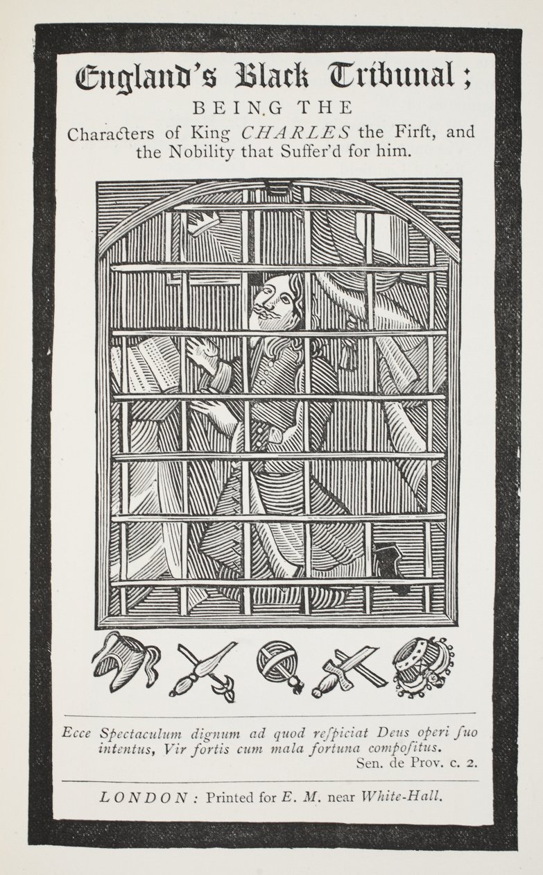 Engelands zwarte tribunaal, illustratie uit Chap-books van de achttiende eeuw door John Ashton, uitgegeven 1882 door English School