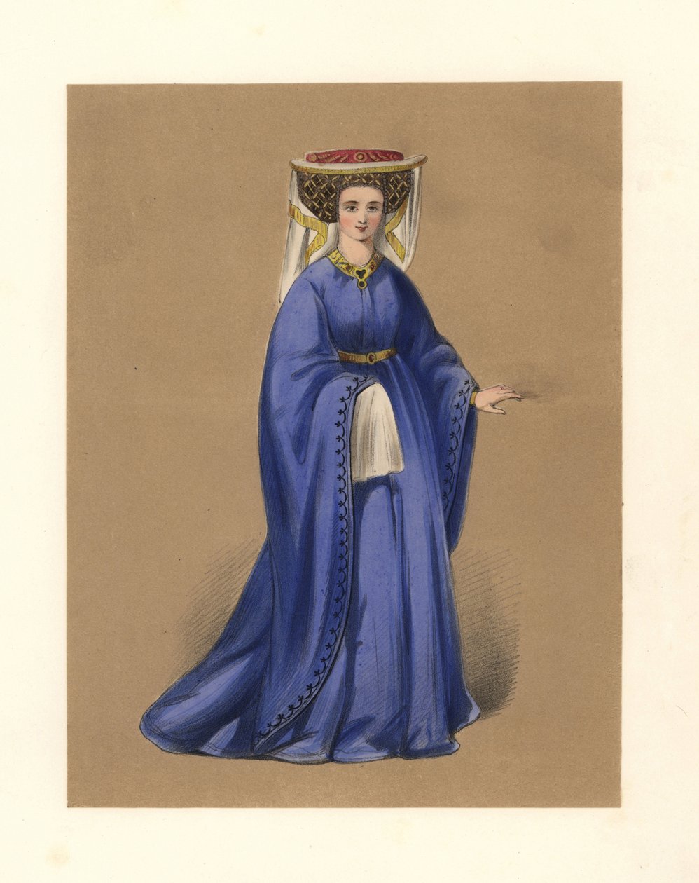 Mode tijdens de regeerperiodes van Koning Hendrik IV en V, illustratie uit 