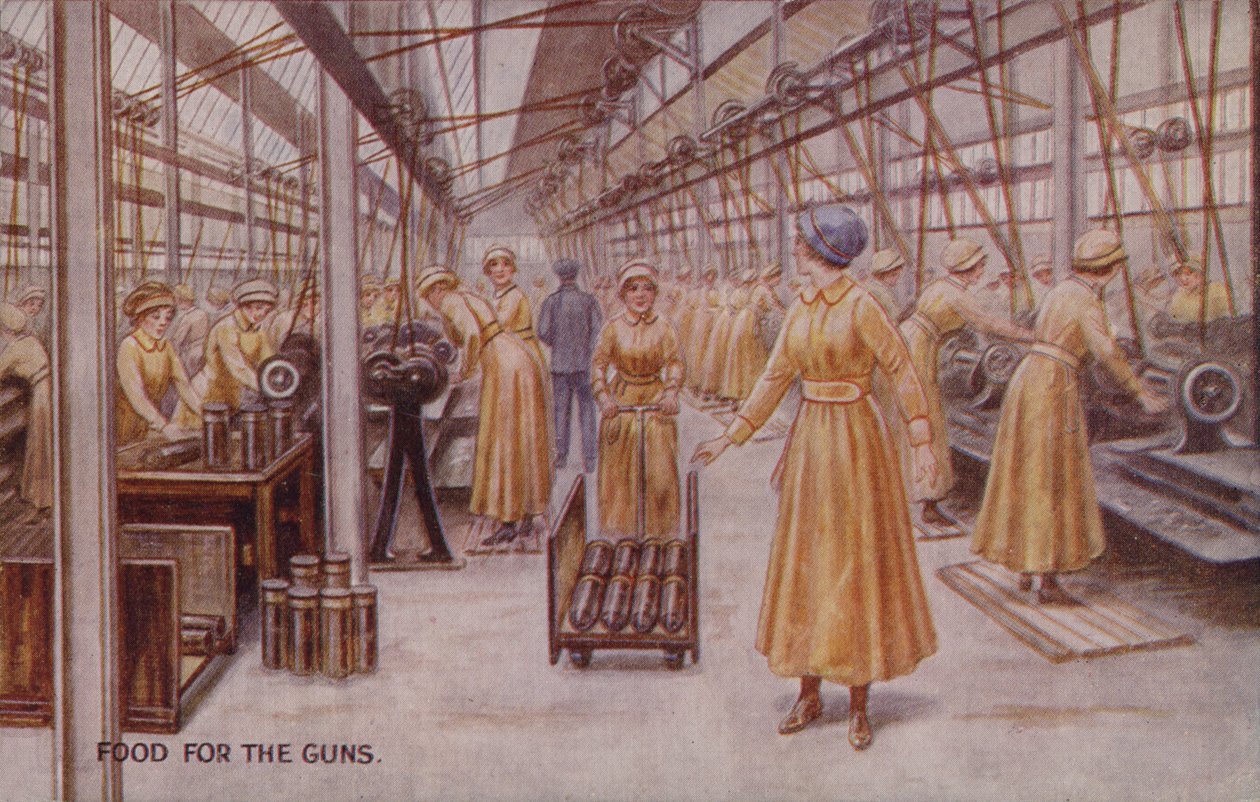 Voedsel voor de geweren (kleurenlitho) door English School