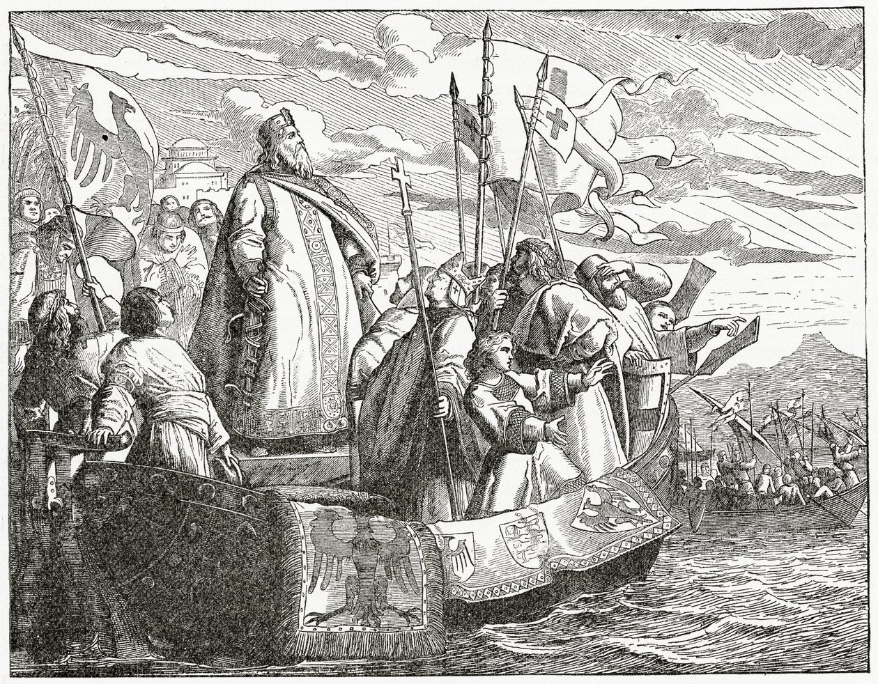 Friedrich steekt over naar Klein-Azië, 1882 door English School