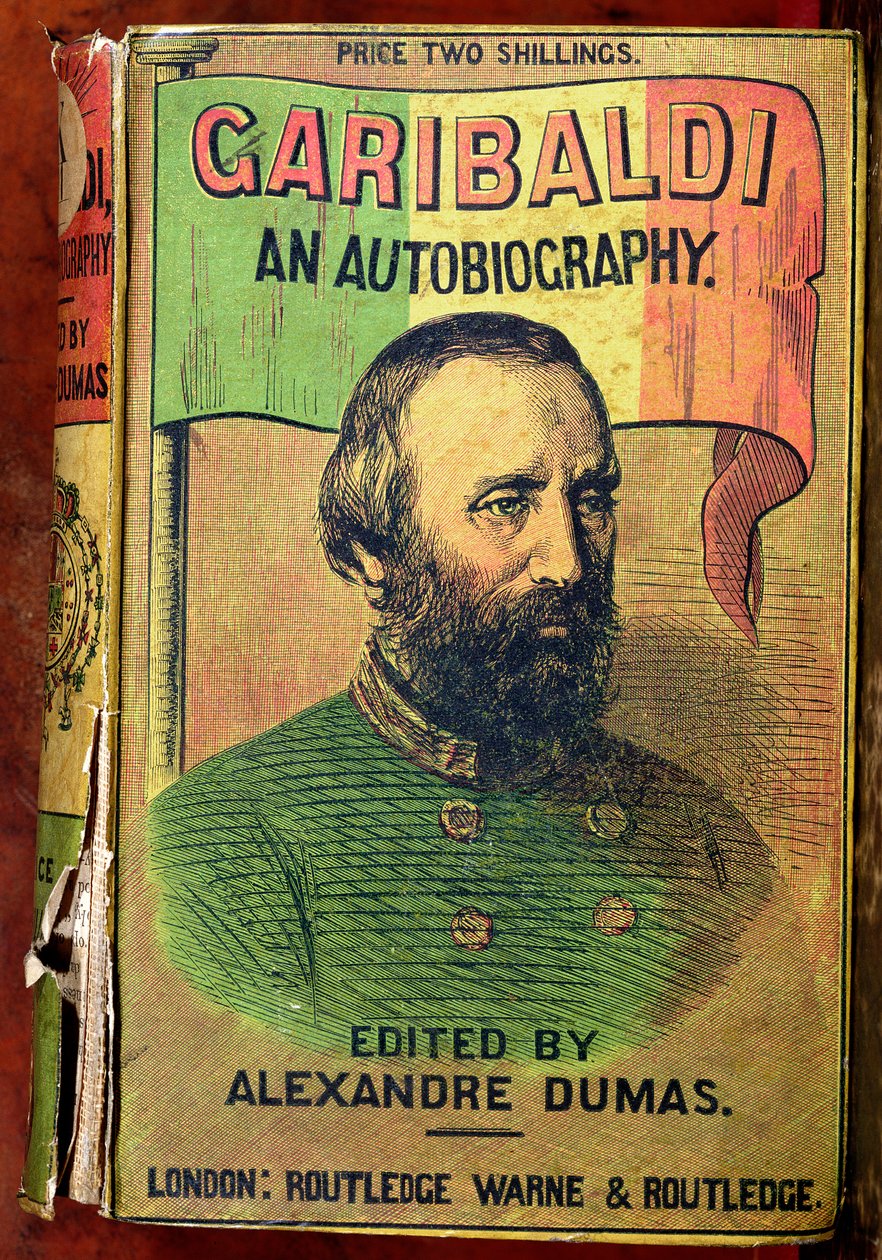 Voorkant van Garibaldi: Een Autobiografie, bewerkt door Alexander Dumas (1802-70) 1860 door English School