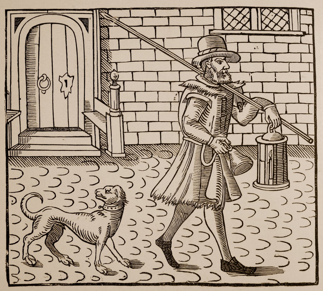 Frontispice uit The Bellman of London, door Thomas Dekker (1572-1632), 1616 door English School