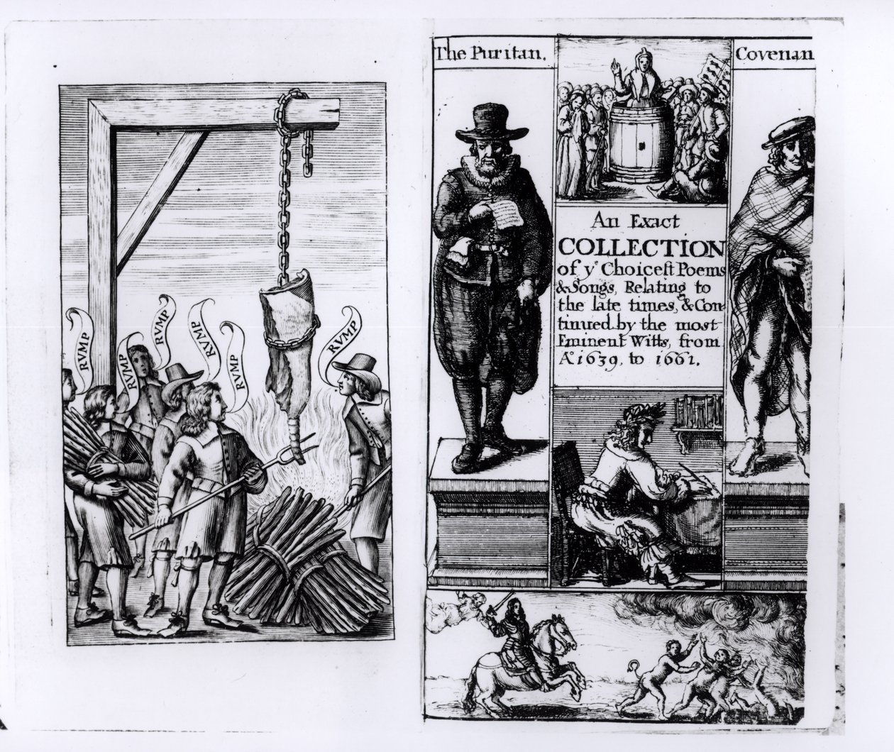 Frontispice van An Exact Collection of Choicest Poems and Songs from 1639-1661 door English School