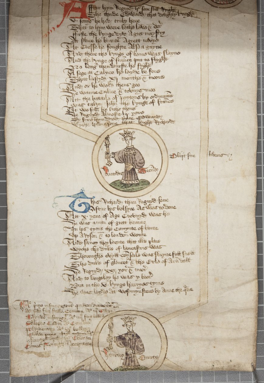Genealogische rol van de koningen van Engeland, ca. 1440-79 door English School