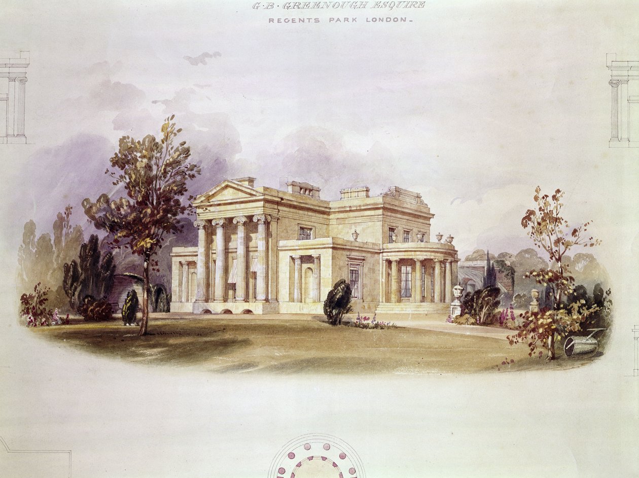 Villa van George B. Greenough in Regents Park, Londen door English School