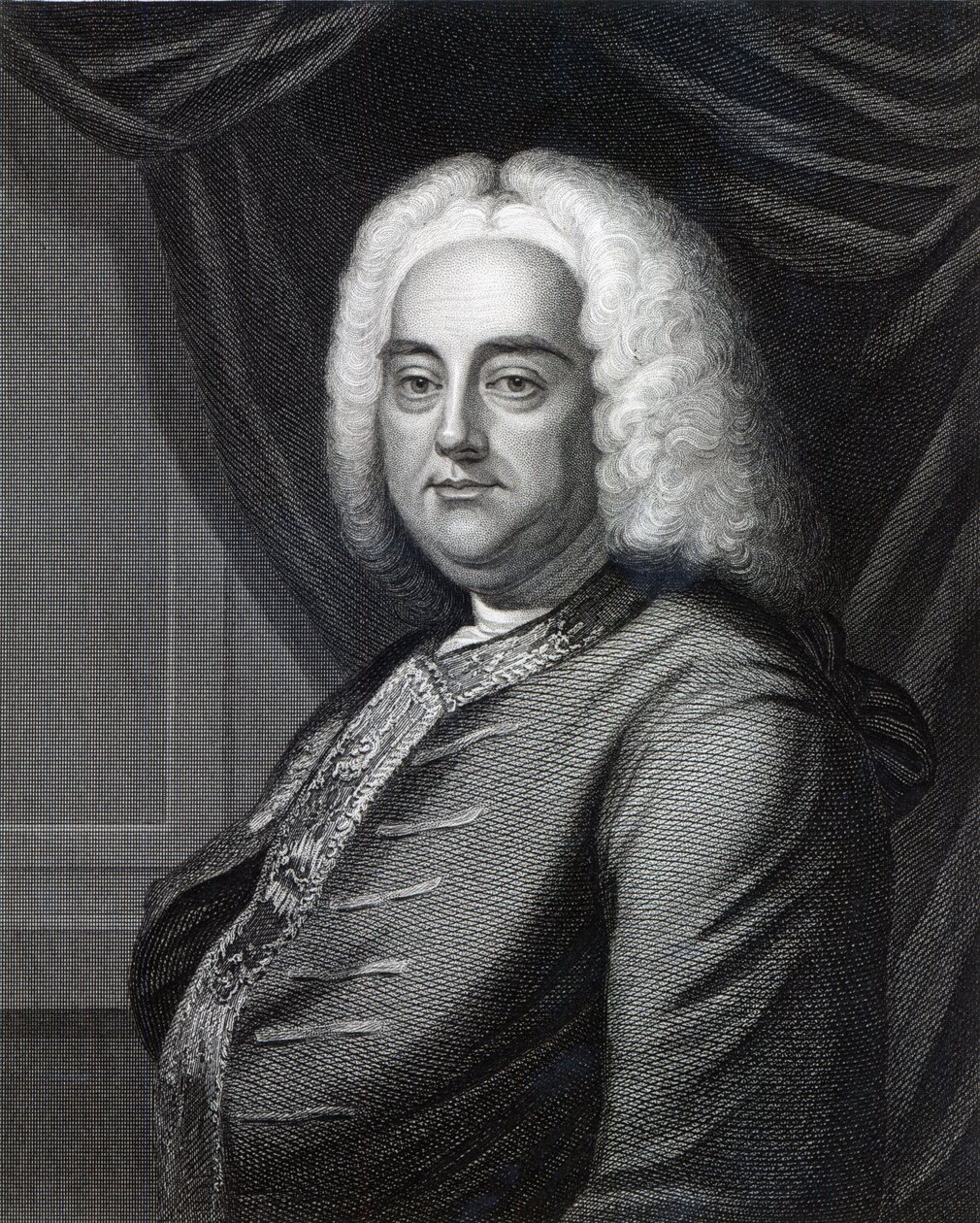 George Frederic Handel, gegraveerd door Thomson door English School