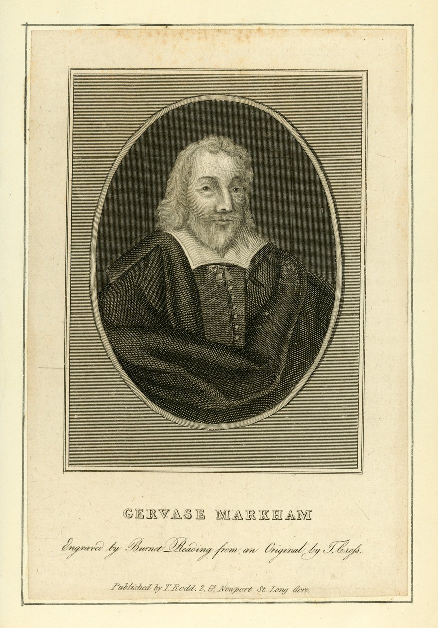 Gervase Markham (gravure) door English School