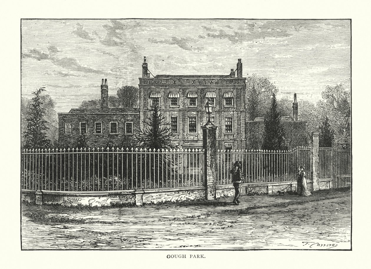 Gough Park (gravure) door English School