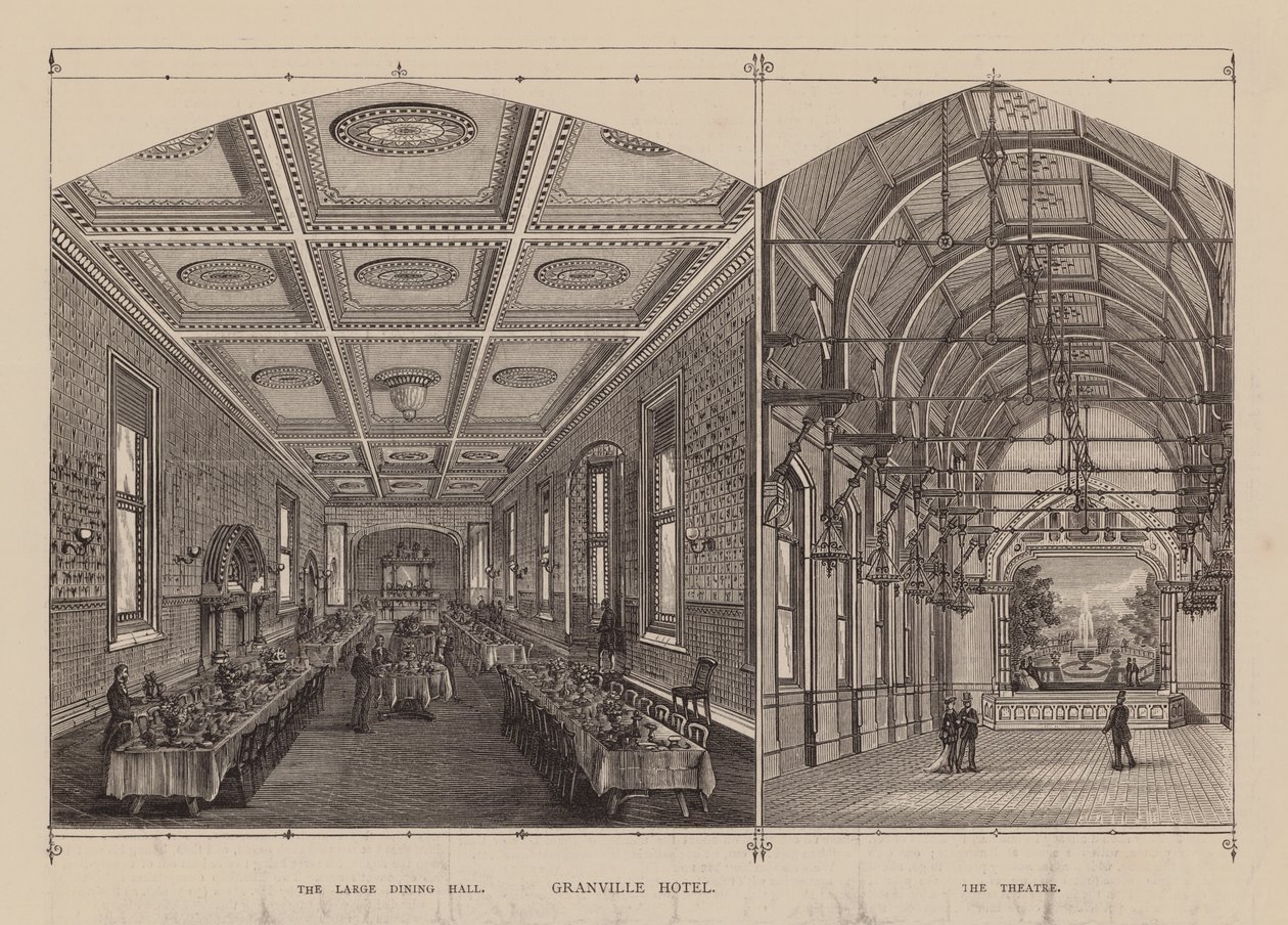 Granville Hotel (gravure) door English School
