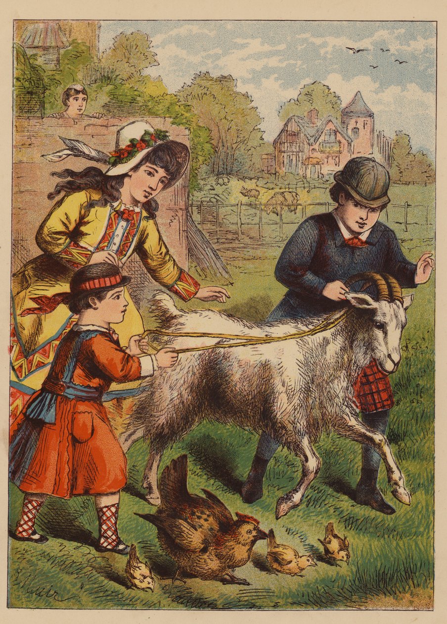 Groot plezier (kleurenlitho) door English School