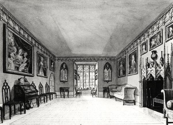 Grote salon van Strawberry Hill door English School