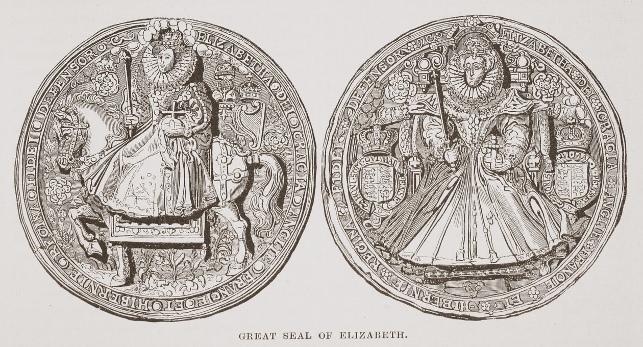 Grote Zegel van Elizabeth door English School